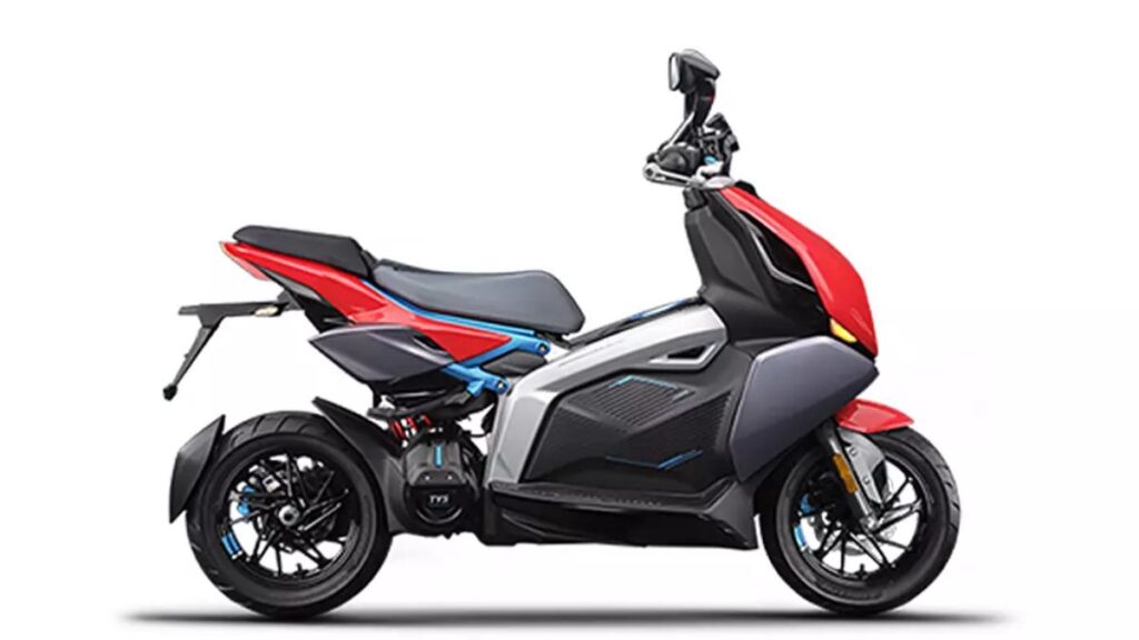 TVS X Electric Scooter red couler