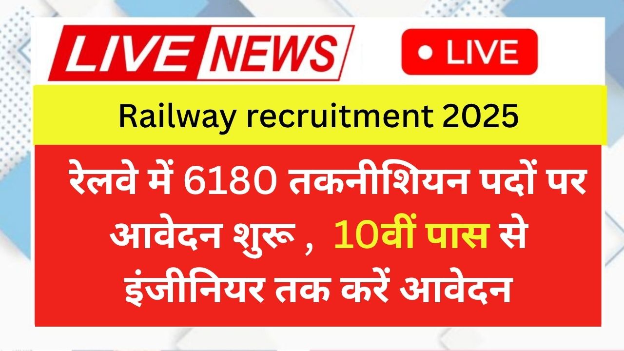 Railway recruitment 2025 रेलवे भर्ती बोर्ड