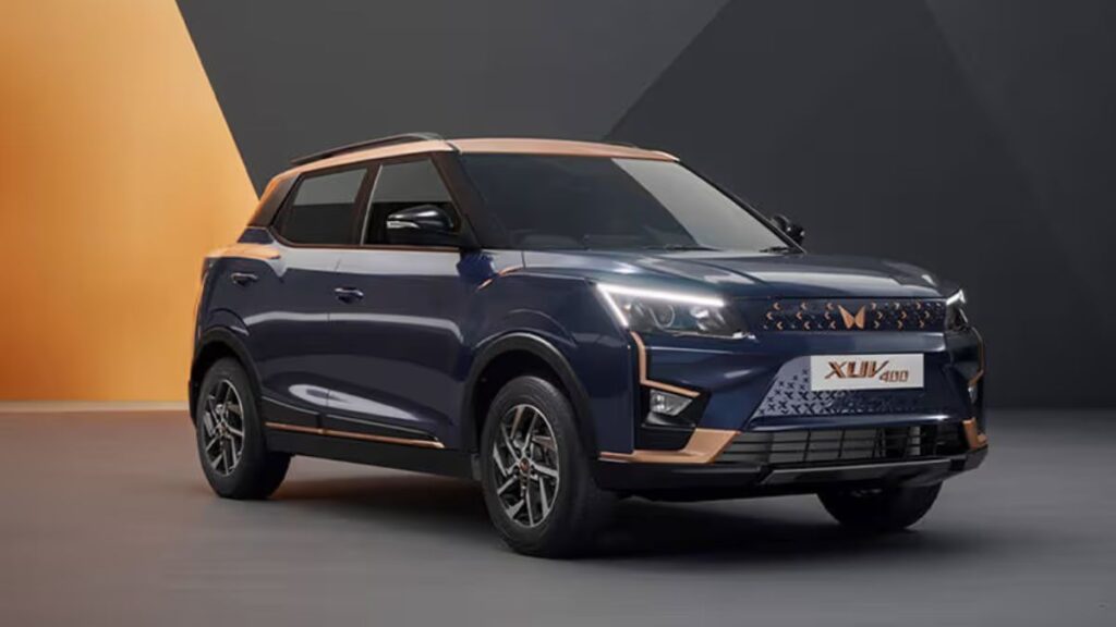 Mahindra XUV400 Electric SUV in Blue Color