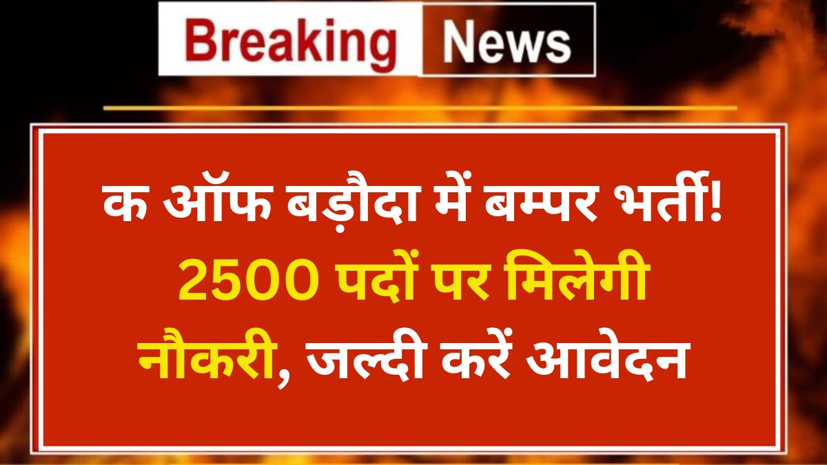 Bank of Baroda Recruitment 2025